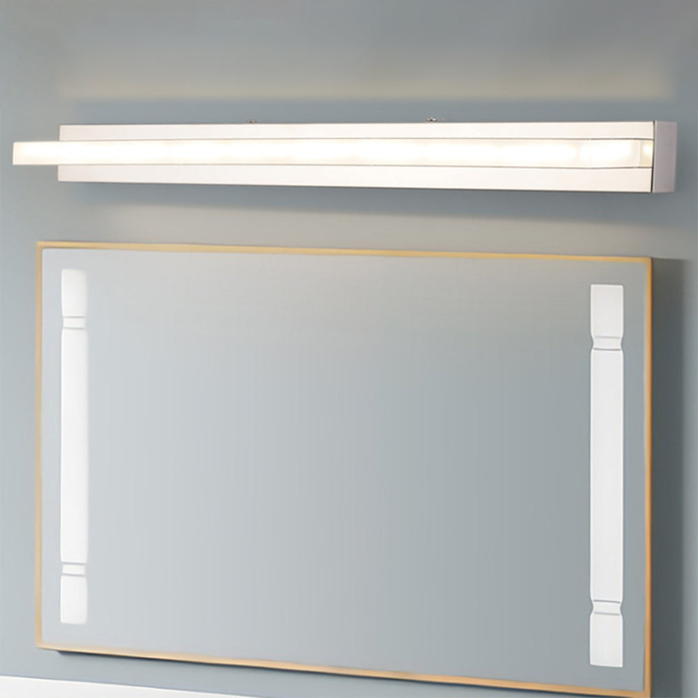 LED Wandlamp Rechthoek Wit voor Badkamer Spiegel Strak Modern Design Metaal Acryl Spiegelverlichting | Sulvida