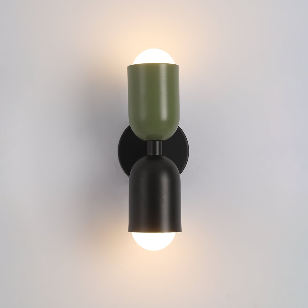 Metalen wandlamp met E27 fitting warm wit licht sfeervol voor woonkamer slaapkamer eetkamer modern design | Sulvida