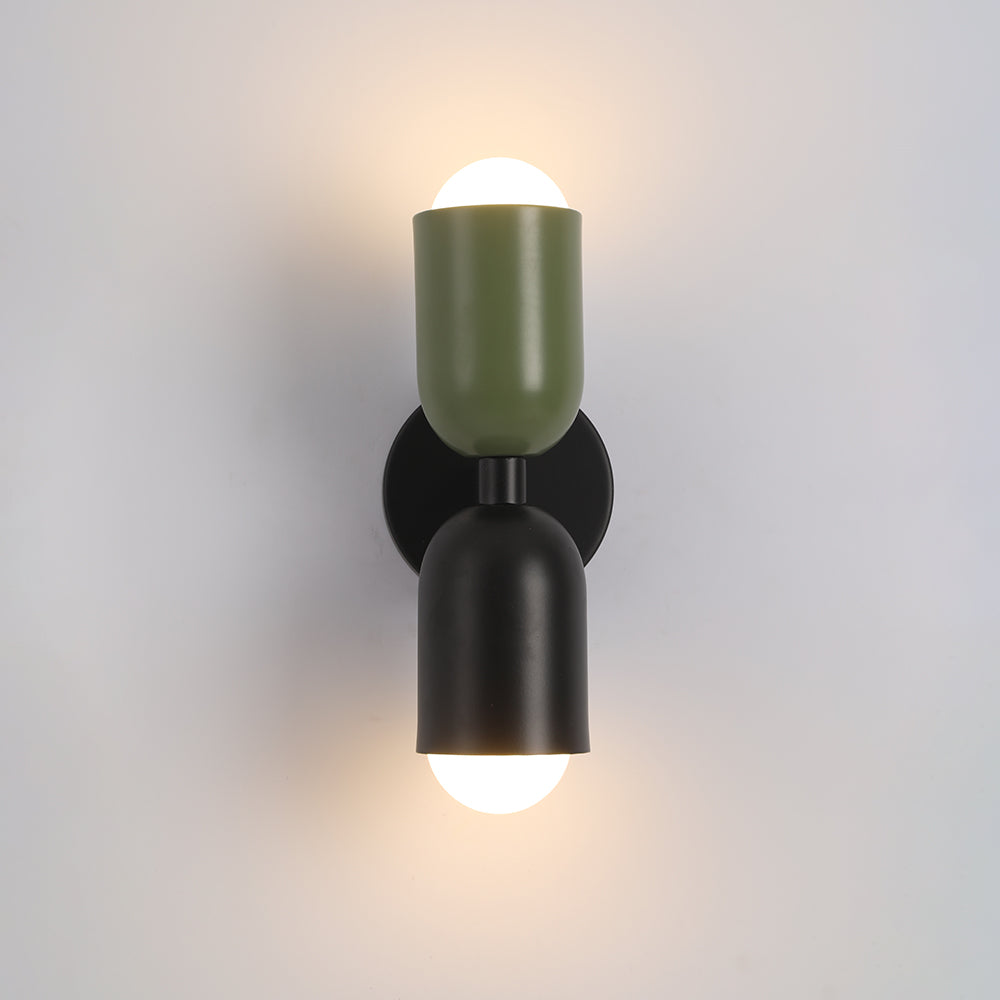 LED Wandlamp Metaal Twee Lichtpunten Decoratief Slaapkamer Woonkamer Wand Verlichting Modern Design Interieur | Sulvida