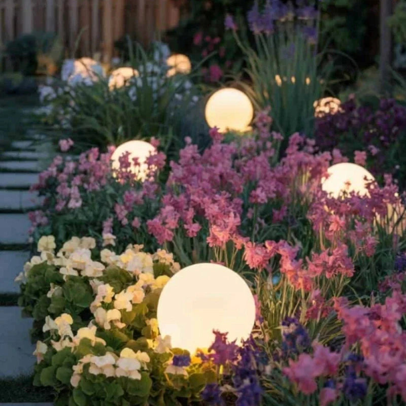 LED Bolvormige Sfeerverlichting Tuin Interieur RGB Kleuren Zonne-energie Draadloos Buitenlamp Decoratie | Sulvida