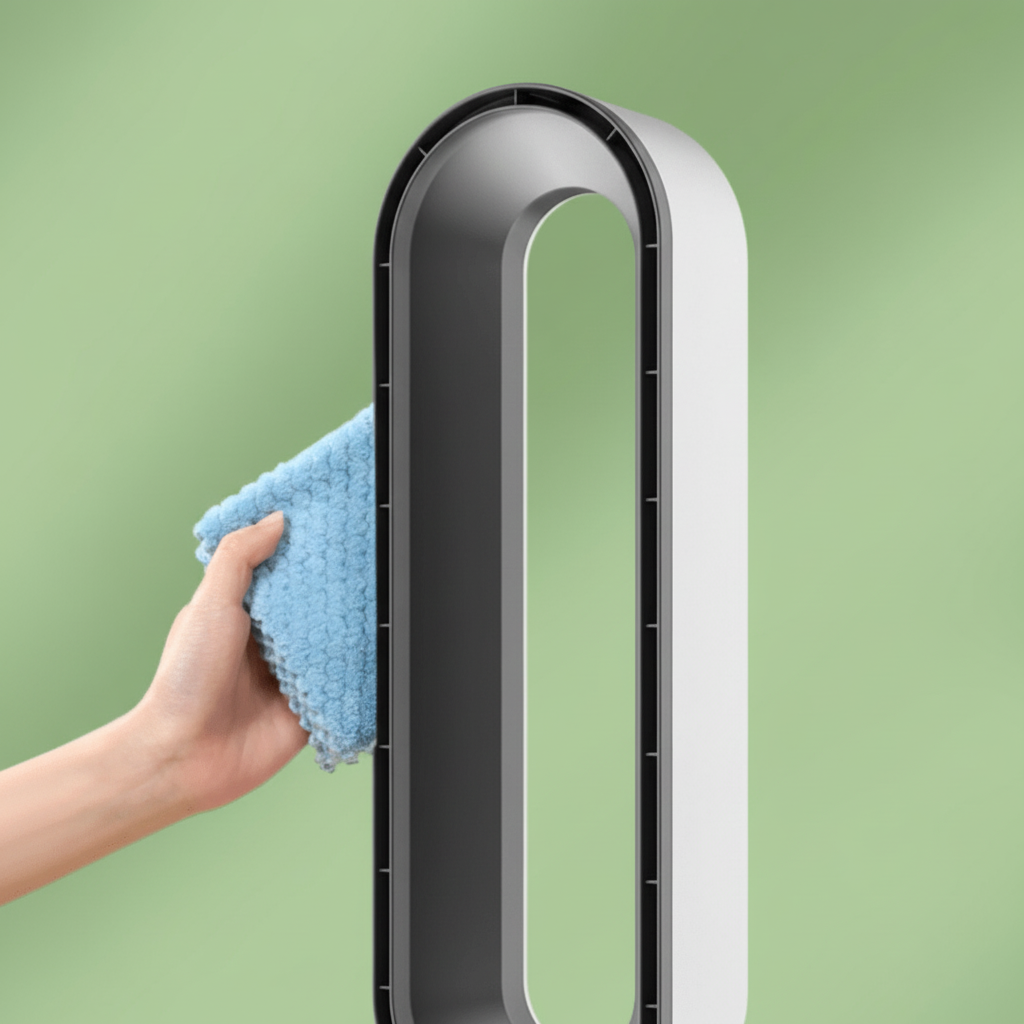 Torenventilator Bladloos 90° Oscillatie 6 Snelheden Luchtzuivering Stil 56 cm Slaapkamer Kantoor Woonkamer | Sulvida