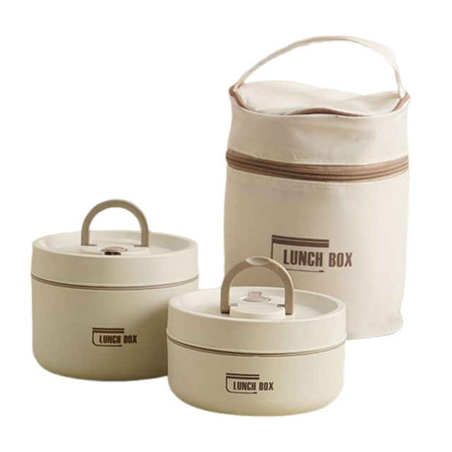 Thermos lunchbox RVS 420ml 620ml voor warme maaltijden onderweg geïsoleerd lekvrij lunchpot voedselcontainer | Sulvida