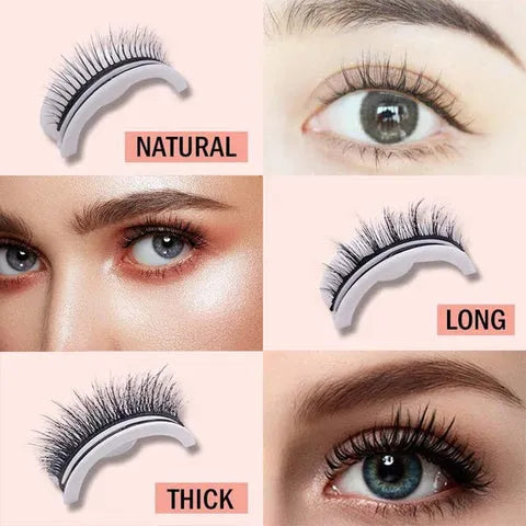 Faux cils autocollants réutilisables, effet naturel, sans colle, pose facile en 3 secondes - Sulvida