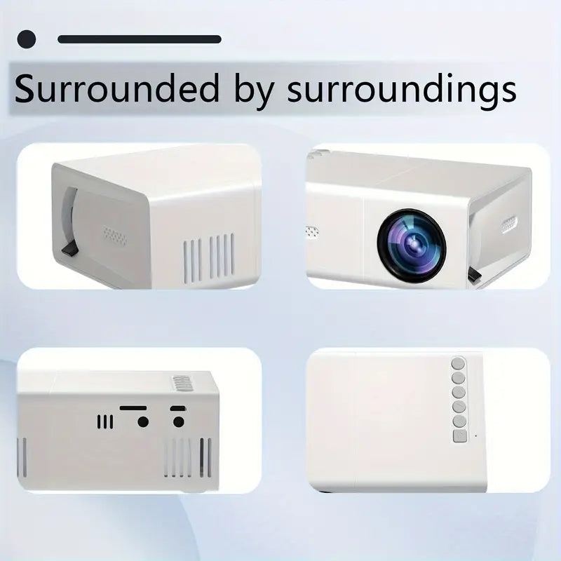 Compacte HD 720P Projector met Snelle Focus HDMI USB WiFi Aansluiting voor Thuisbioscoop Presentaties Beamer | Sulvida