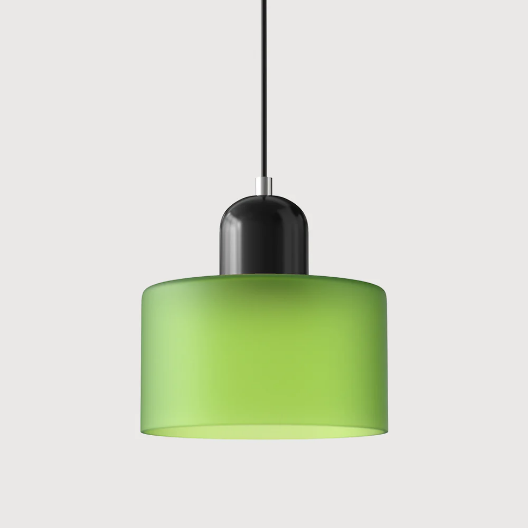 Glazen Hanglamp Tweekleurig Design Pendant Lamp voor Eetkamer Leeshoek Verstelbaar Stijlvol Lichtarmatuur | Sulvida