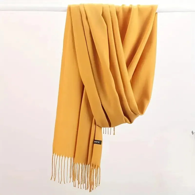 Kasjmieren Sjaal Effen Warm Winteraccessoire Dames Heren Zacht Luxe Herfst Winter Modieus Stijlvol Elegant | Sulvida