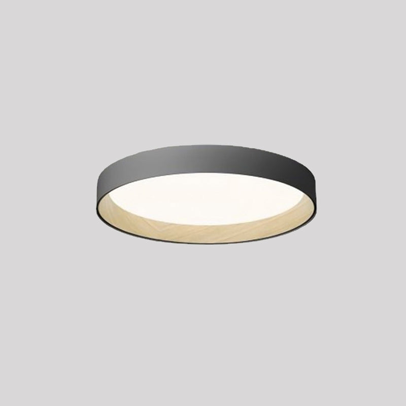 Moderne Ronde Plafondlamp LED Metaal Acryl Dimbaar Minimalistisch Design Wit Grijs Zwart Slaapkamer Woonkamer | Sulvida