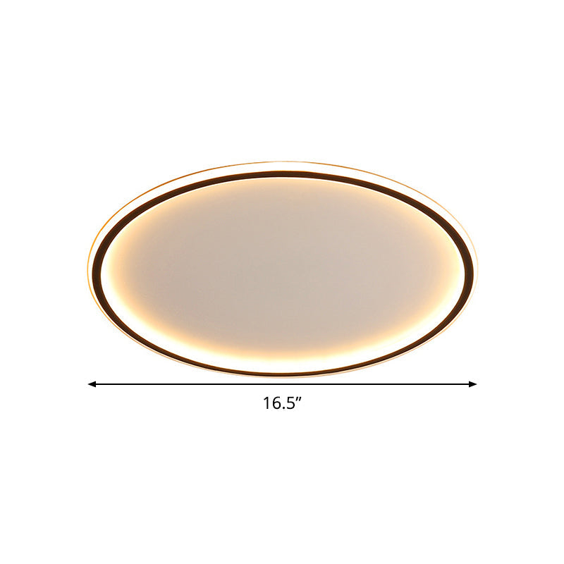 LED Plafondlamp Zwart Dimbaar met Afstandsbediening 40 50 60 cm Modern Aluminium Design Woonkamer Slaapkamer | Sulvida