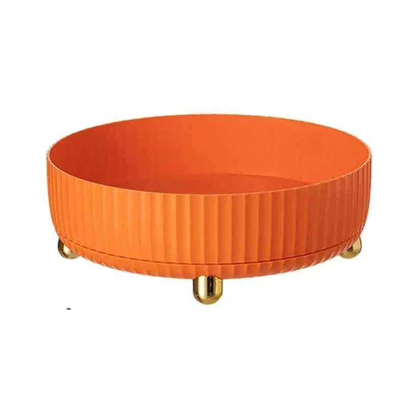 Draaibaar opbergplateau 360° wit groen oranje organizer keuken badkamer kantoor ruimtebesparend 22-28cm | Sulvida