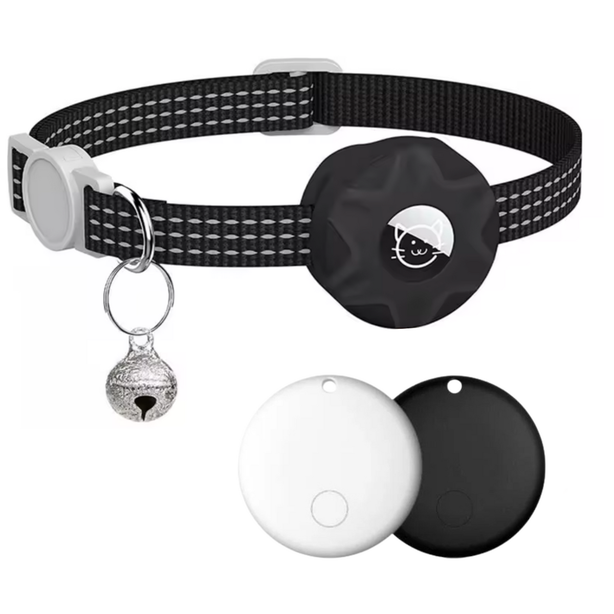 GPS-tracker voor huisdieren met reflecterende halsband voor katten en honden locatiebepaling veiligheid | Sulvida