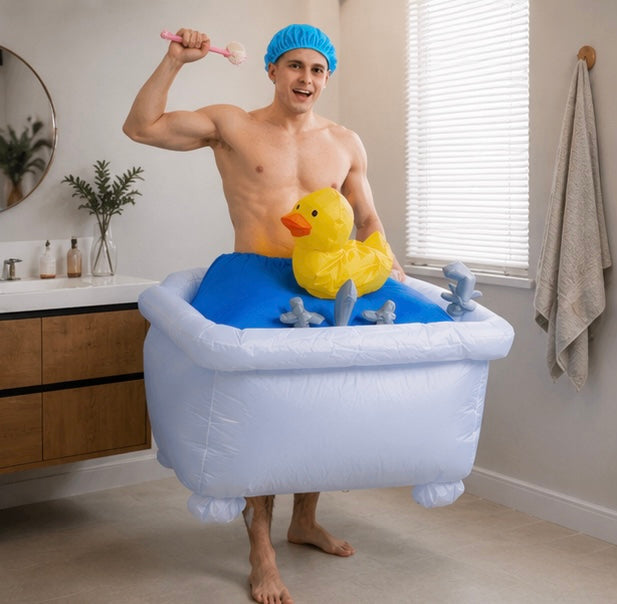Opblaasbaar Toilet Kostuum voor Volwassenen – Carnaval Party Outfit Feestpak Humor Grappig Verkleedpak | Sulvida