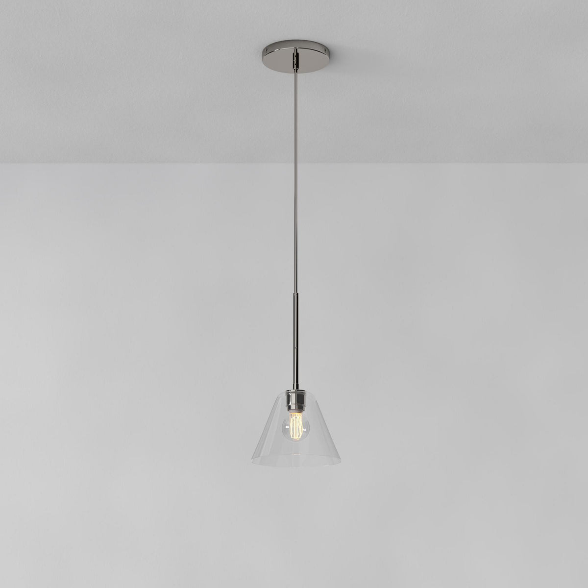 Glazen Hanglamp Kegelvorm voor Keuken Eetkamer Woonkamer Industriële Stijl Metalen Armatuur Designverlichting | Sulvida