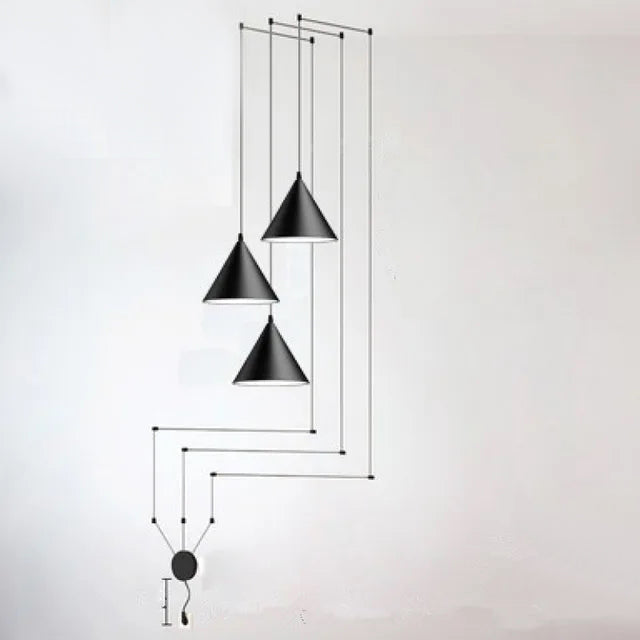 Industriële Metalen Hanglamp E27 Fitting Zwart Modern Design Plafondlamp 90-260V Draadsnoer 6 Meter Woonkamer | Sulvida