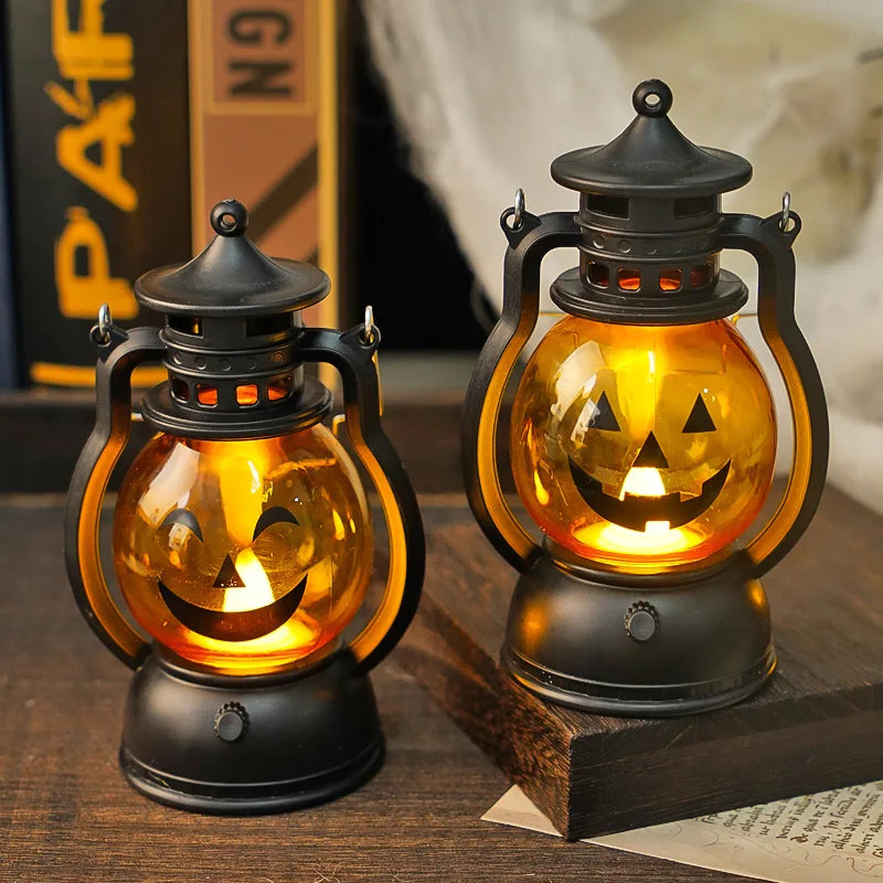 LED Spookjesboom met Pompoenen en Spinnen – Sfeerverlichting Halloween Decoratie Decoratief Nachtlampje | Sulvida