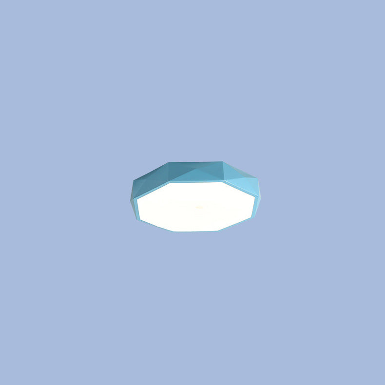 Scandinavische plafondlamp met geïntegreerde LED ijzer acryl abstract design modern interieur 3 maten 5 kleuren | Sulvida