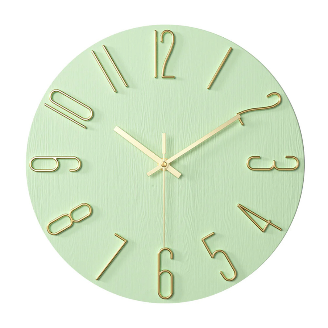 Wandklok Ronde Klok Moderne Stille Wandklok voor Woonkamer Kantoor Slaapkamer Keuken Decoratief Design | Sulvida