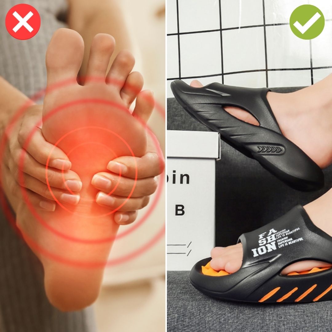 Massageslippers met Reflexpunten Ergonomische Huisslippers Dames Heren EVA Antislip Voetmassage Badslippers | Sulvida
