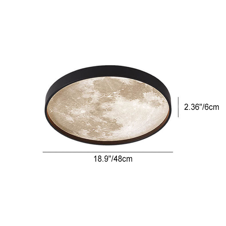 Ronde plafondlamp met LED ijzer acryl dimbaar zwart wit voor woonkamer slaapkamer moderne interieurverlichting | Sulvida