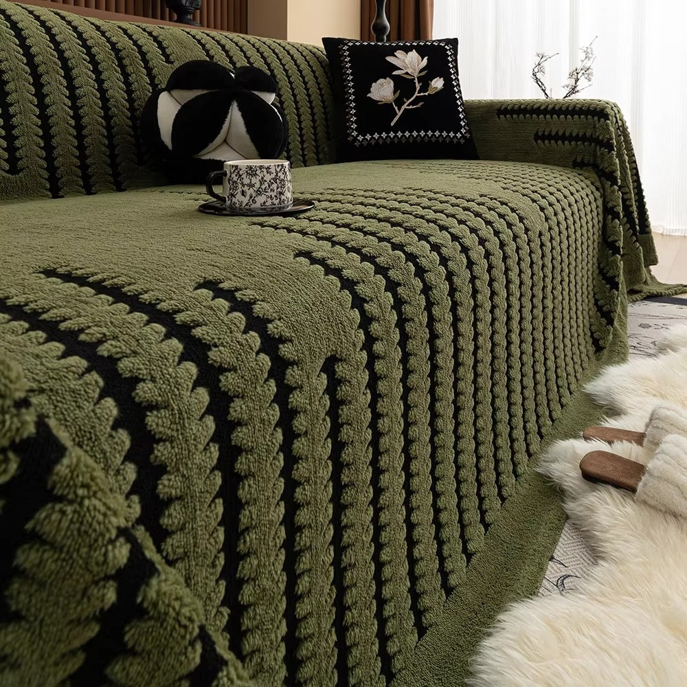 Gevoerde bankhoes met getuft patroon voor warmte en bescherming zitmeubel vintage interieur stijlvol | Sulvida