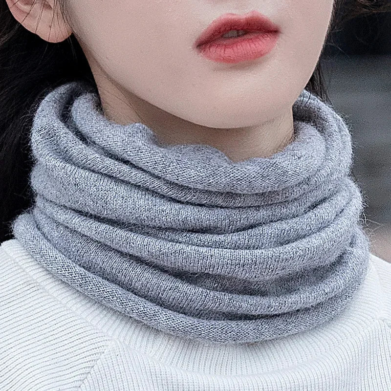 Thermische Cashmere Nekwarmer Winter Gebreide Sjaal Fleece Voering Zachte Winddichte Col Unisex Hals | Sulvida