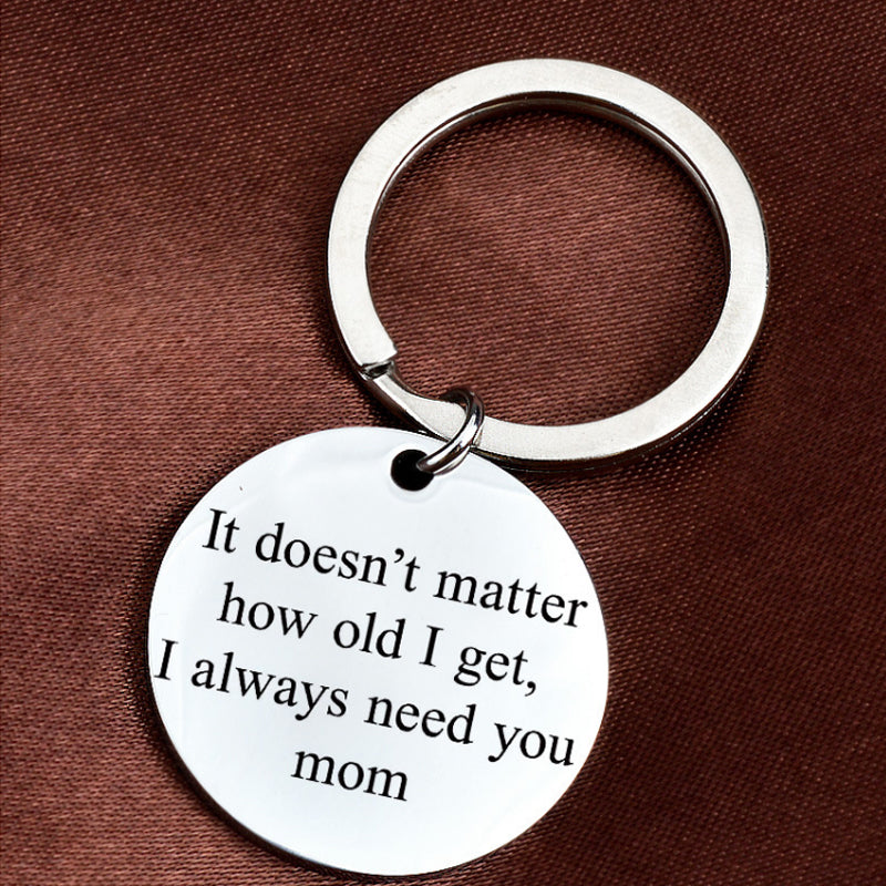 Sleutelhanger Hart Moeder & Kind Emotioneel Cadeau Zilverkleurig Metaal 25-30mm Rood Roze Groen Keychain | Sulvida