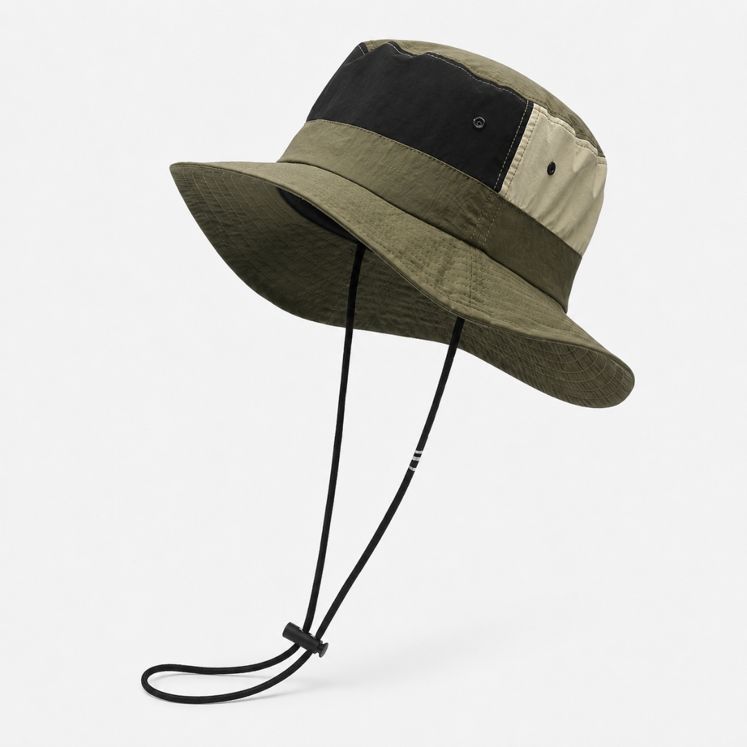 Chapeau de soleil à large bord, avec bord extra large, pour une protection optimale en plein air en été, kaki, vert, bleu marine, noir | Sulvida