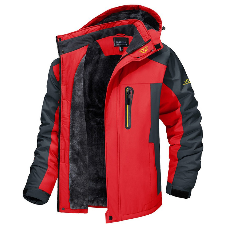 Veste outdoor doublée pour homme, veste de sports d’hiver imperméable, fonctionnelle, pour la randonnée et le ski en montagne, vêtements d’hiver outdoor | Sulvida