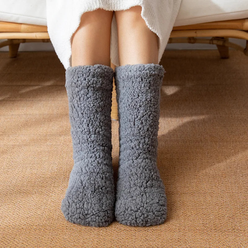 Warme Thermische Sokken voor Winter Kasjmier Hoge Buis Antislip Dikke Wollen Wintersokken Dames Comfort | Sulvida