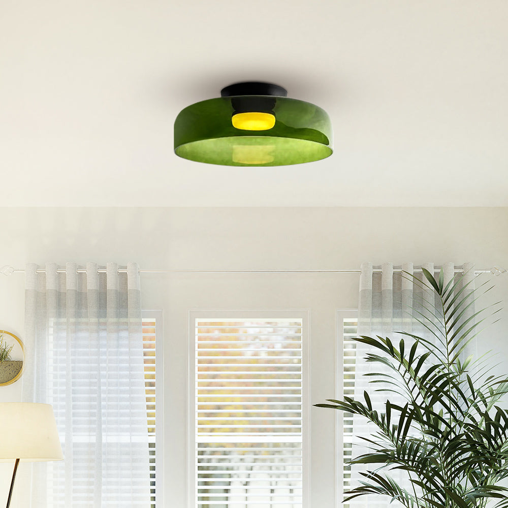 Glazen Plafondlamp Gelaagd Design Meerdere Formaten Warm Wit LED Licht Eetkamer Woonkamer Keuken Slaapkamer | Sulvida