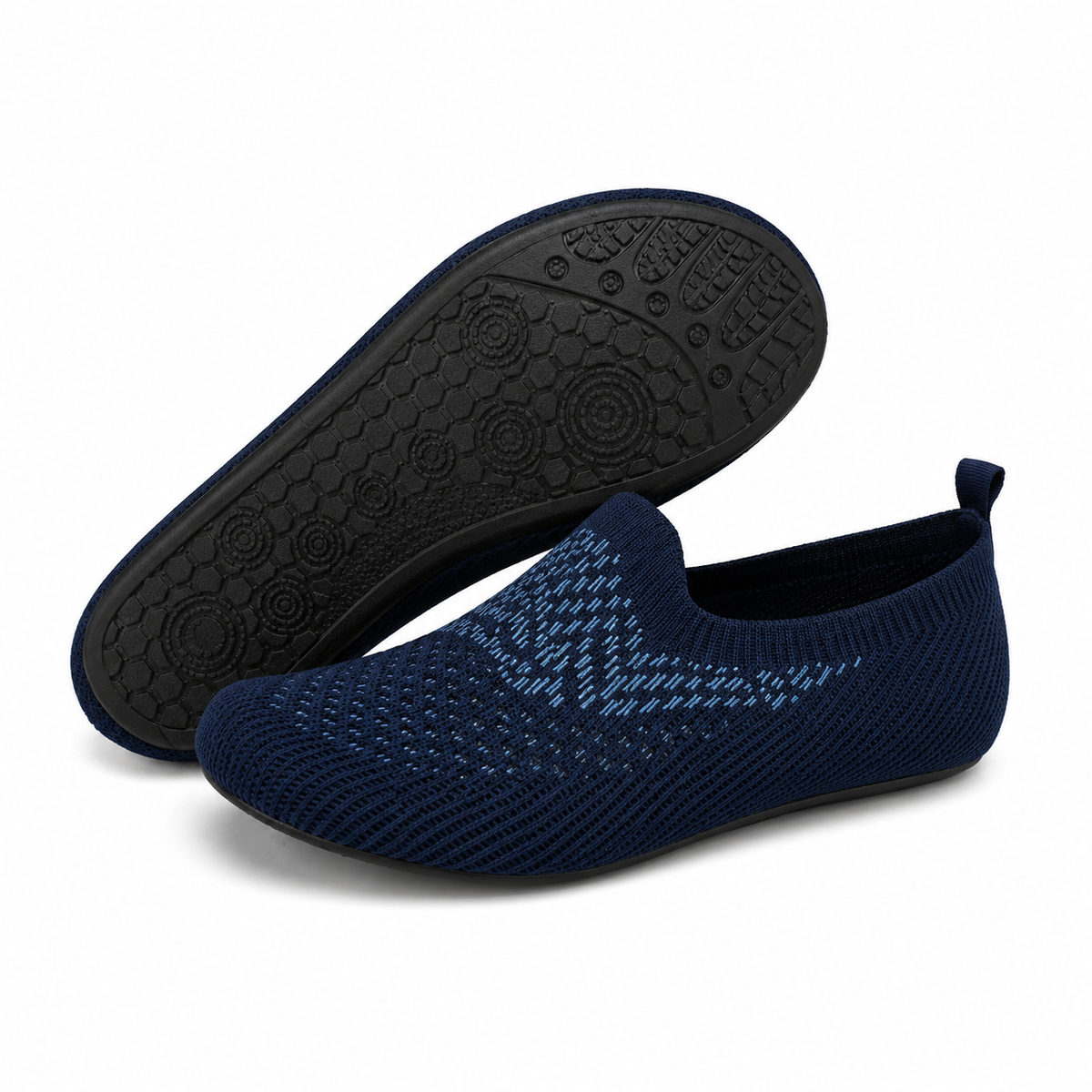 Gebreide Barefoot Instapschoenen Heren Lichtgewicht Ademend Walking Sportschoenen Flexibel Comfortabel | Sulvida