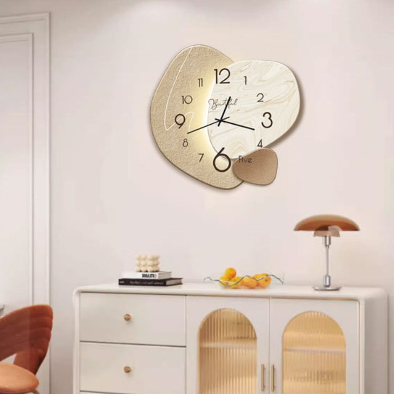 Wandklok Modern Minimalistisch Design Stil Uurwerk Zwart Wit Grijs Woonkamer Kantoor Decoratie Klein Groot | Sulvida