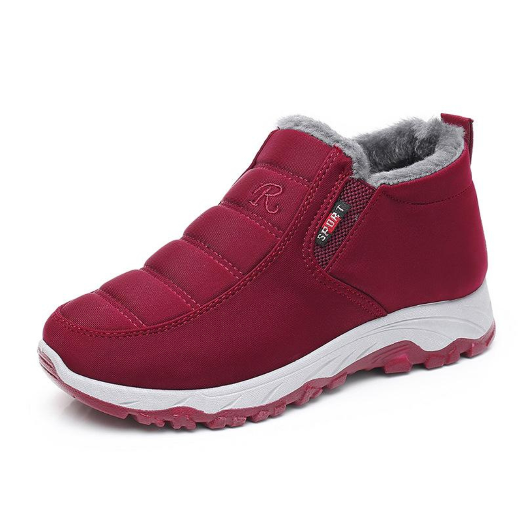 Dames Winterlaarzen Knöchelhoog Waterafstotend Warm Gevoerd Elastische Instap Comfortabel Snowboots Antislip | Sulvida
