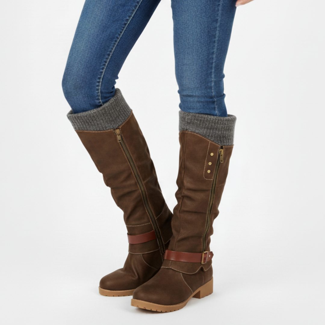 Comfortabele Winterlaarzen met Orthopedische Steun Dames Heren Warme Gevoerde Laarsjes Antislip Zool | Sulvida