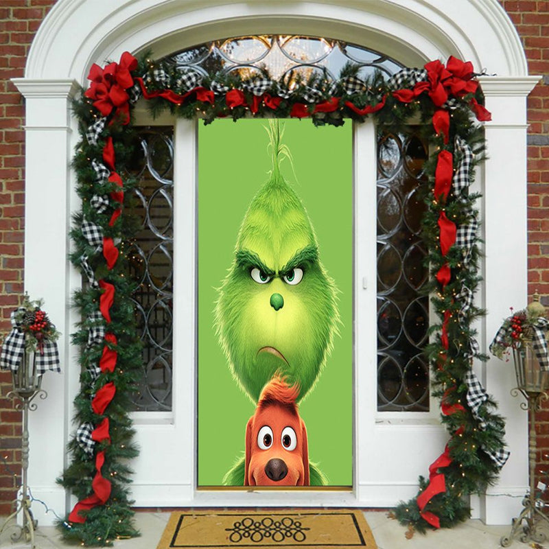 Deurkleed Kerstmotief 91x203cm Polyester Herbruikbaar Wasbaar Sfeervolle Entree Decoratie Feestdagen | Sulvida