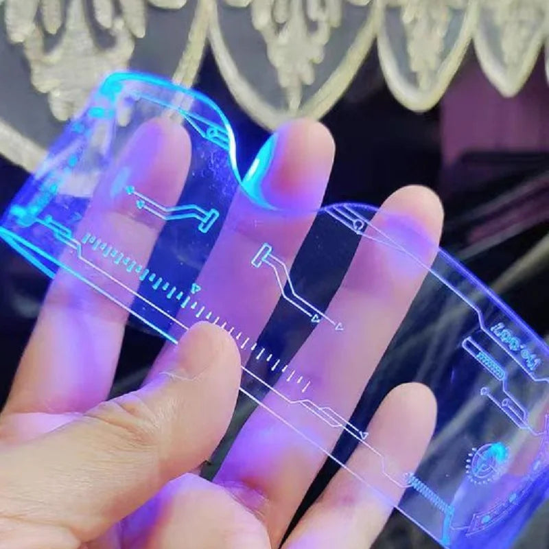 LED Visor Bril Futuristisch Design – Oplaadbare Lichtgevende Eyewear voor Festivals Clubs Feesten Cosplay | Sulvida