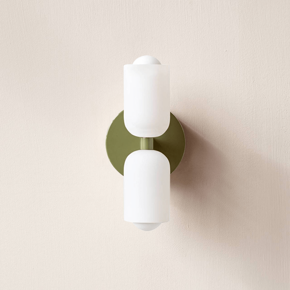 Acryl wandlamp bidirectioneel met warme gloed crème voor hal woonkamer slaapkamer E14 fitting modern design | Sulvida