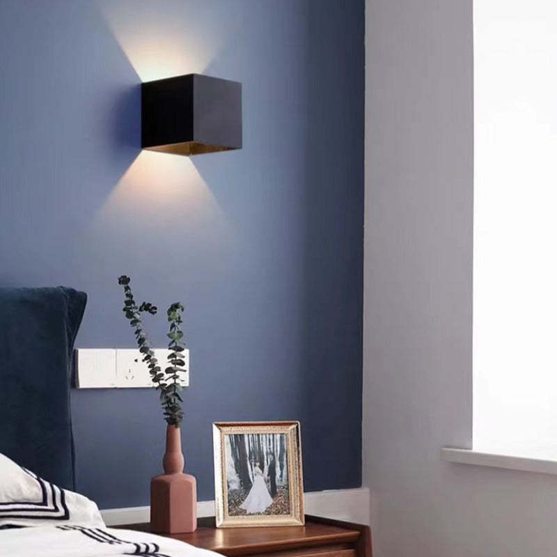Vierkante LED Wandlamp Verstelbaar Binnen Buiten Modern Design Waterdicht IP65 Metaal Zwart Wit Grijs | Sulvida