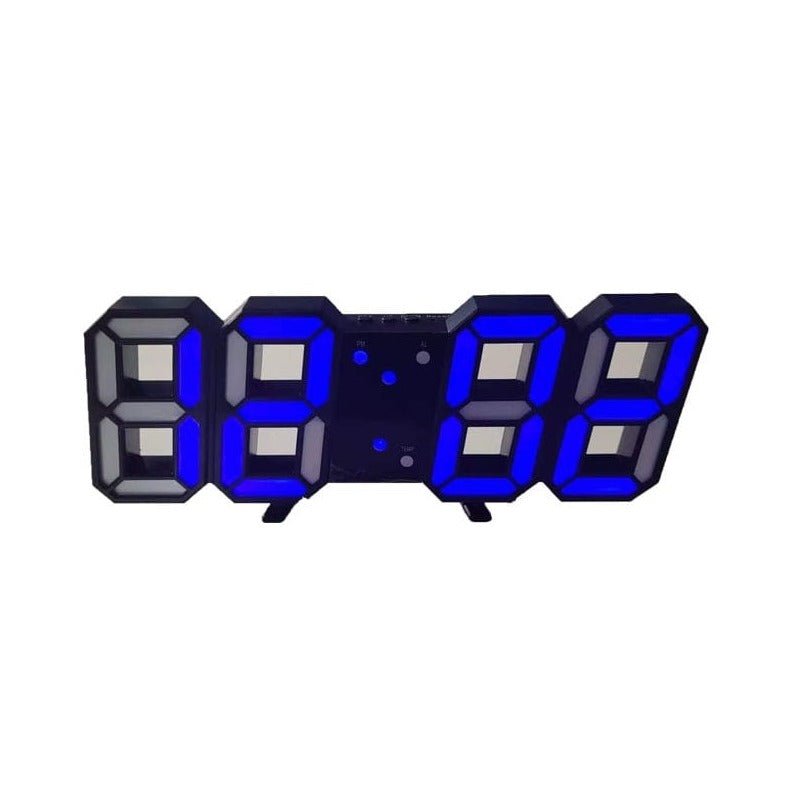 3D LED Wandklok met Dimbare Verlichting Modern Design Tijdsweergave Interieurverlichting Kantoor Woonkamer | Sulvida