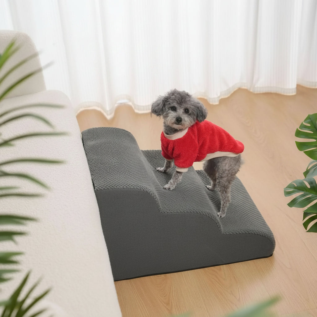 Huisdieren Trapje Schuim 3 Treden Hond Kat Opgang Bank Bed Lichtgewicht Hulp Klein Bejaarde Dieren Foam | Sulvida