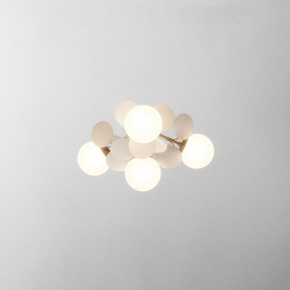 Glazen Bloementak Kroonluchter met G9 LED en Dimfuncties Acryl en Glas Plafondlamp Woonkamer Eetkamer | Sulvida