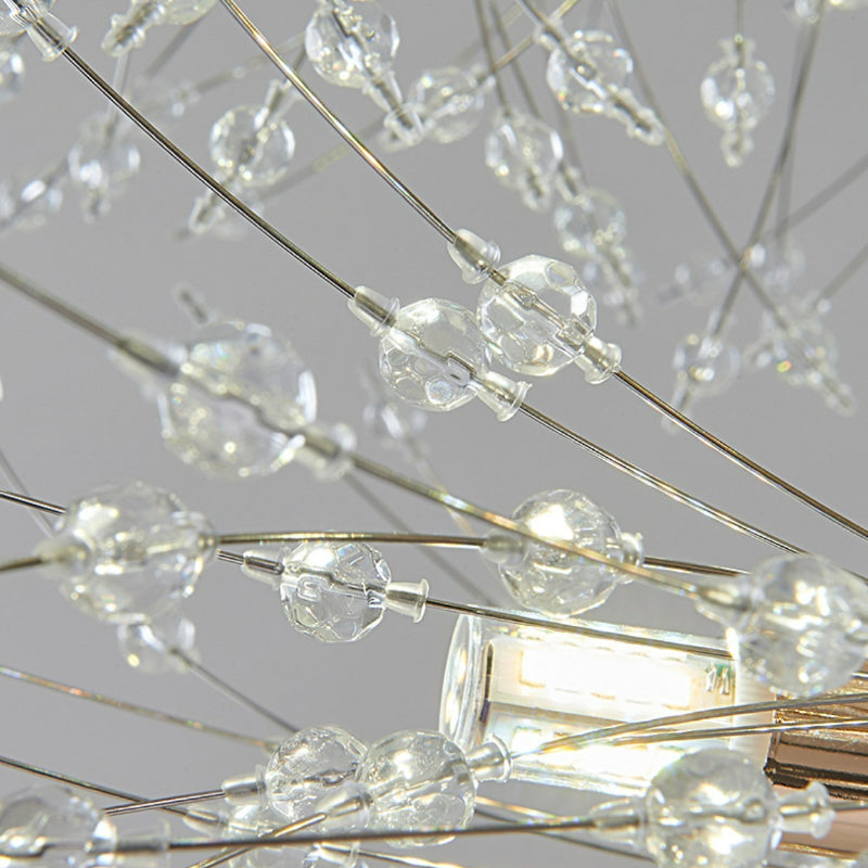 Kristallen Hanglamp LED Goudkleurig Metaal Luxe Kroonluchter Eettafel Woonkamer Plafondverlichting Design | Sulvida