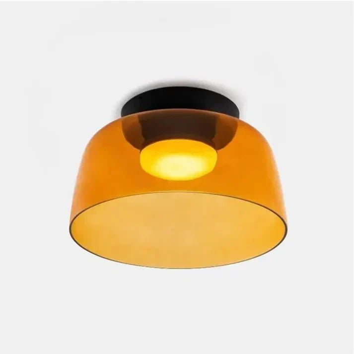Glazen plafondlamp met driekleurige LED-verlichting voor woonkamer eetkamer slaapkamer modern design | Sulvida