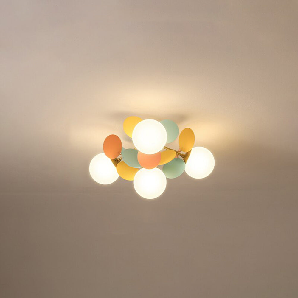 Glazen Bloementak Kroonluchter met G9 LED en Dimfuncties Acryl en Glas Plafondlamp Woonkamer Eetkamer | Sulvida