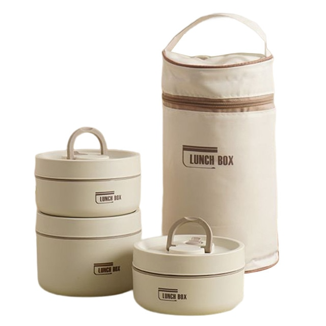 Thermos lunchbox RVS 420ml 620ml voor warme maaltijden onderweg geïsoleerd lekvrij lunchpot voedselcontainer | Sulvida