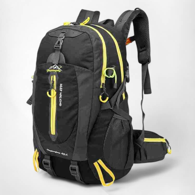 Waterdichte wandelrugzak 40 liter zwart blauw grijs outdoor trekking backpack reis rugtas voor hiking | Sulvida