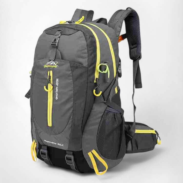 Waterdichte wandelrugzak 40 liter zwart blauw grijs outdoor trekking backpack reis rugtas voor hiking | Sulvida