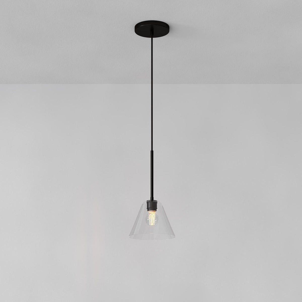 Glazen Hanglamp Kegelvorm voor Keuken Eetkamer Woonkamer Industriële Stijl Metalen Armatuur Designverlichting | Sulvida