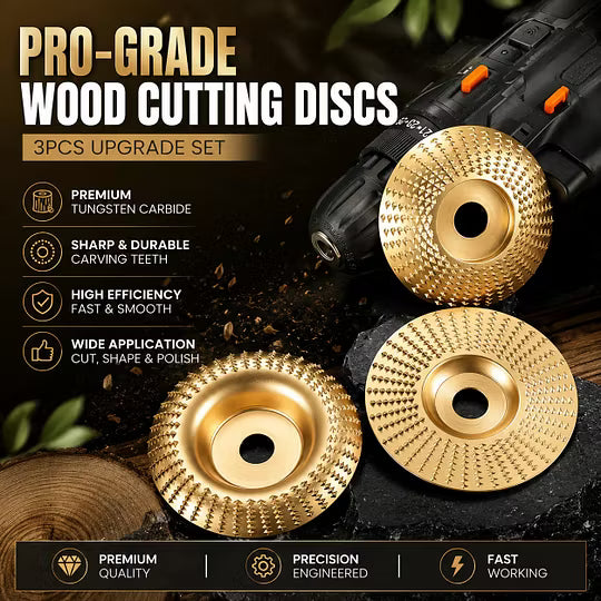 Kit de sculpture sur bois avec disques pour le travail du bois, le bricolage et le tournage sur bois, avec têtes de ponçage | Sulvida