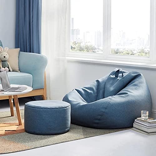 Zitzakhoes linnen ergonomisch design loungehoezen zonder vulling polyester afneembaar wasbaar relaxen | Sulvida