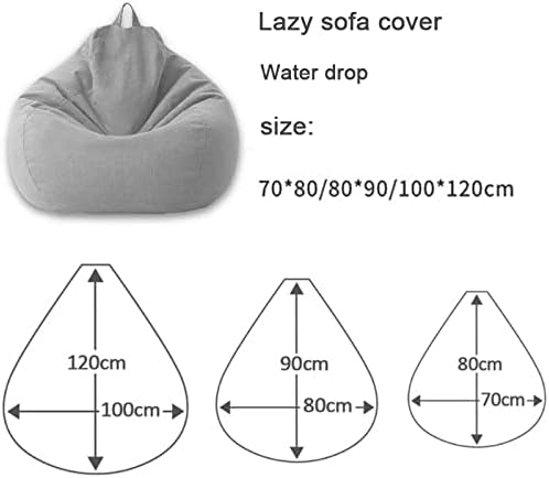 Zitzakhoes linnen ergonomisch design loungehoezen zonder vulling polyester afneembaar wasbaar relaxen | Sulvida